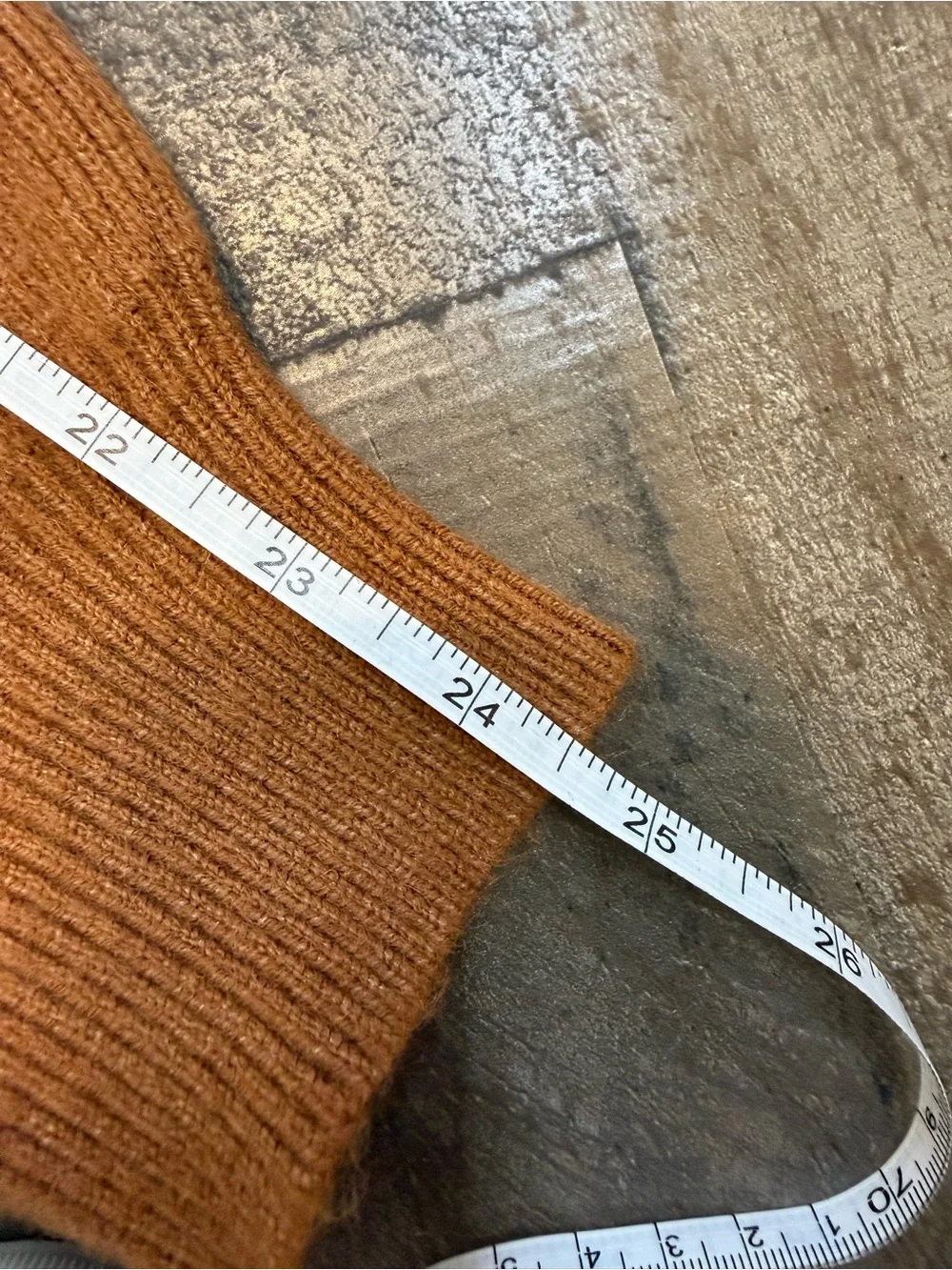 LOFT Chunky Ribbed Knit Collared Rust Button-Front Pocket Cardigan size XL